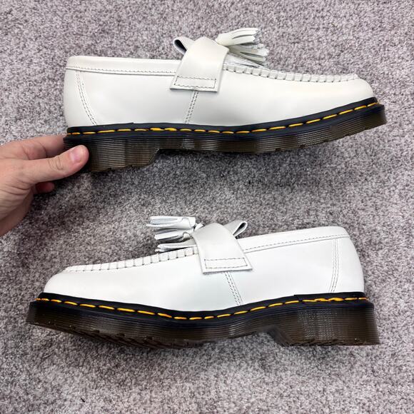 New! Dr. Marten Adrian Yellow Stitch Cashew colored Loafers size M8/W9 - Picture 6 of 7